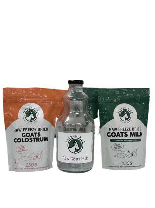 Raw Goats Milk Newborn Pet Starter Pack